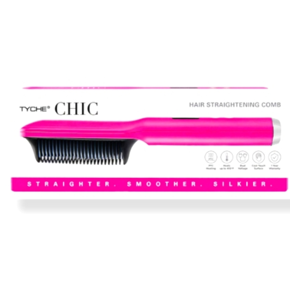 Hair straightening comb